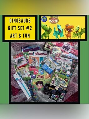 NEW: KID PACK 19 ITEMS Dinosaur THEMED GIFT SET #2 Over 100 pcs